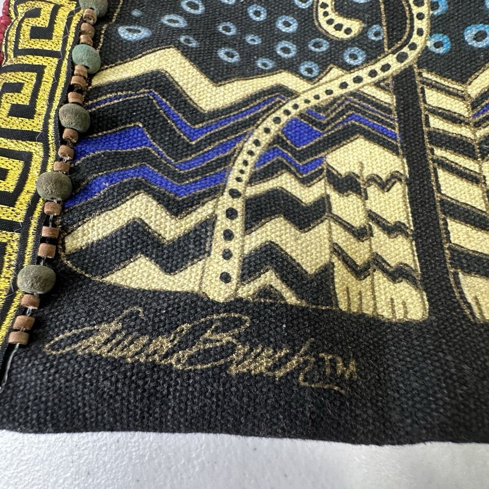 Vintage Laurel Burch Cat Bag Surf N Sand Crossbod… - image 8